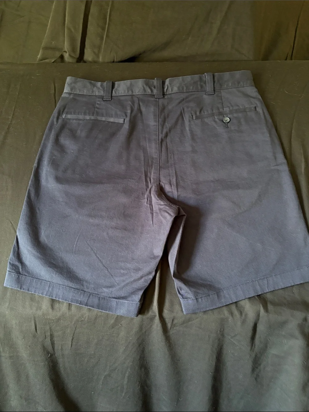 J.Crew Men’s Navy Chino Shorts Size 34 Flat Front 9” Inseam